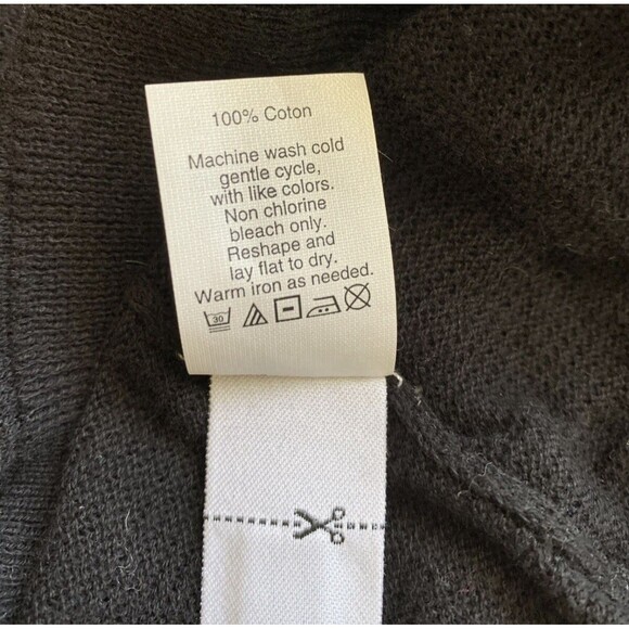 Madewell Black Button Up 100% Cotton V Neck Long Sleeve Cardigan Size XS New - Picture 6 of 8